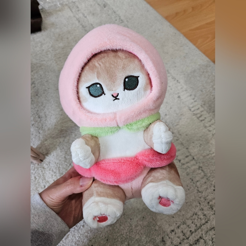 Mofusand Peach Flower Kitty Plush